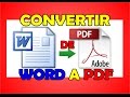 COMO CONVERTIR WORD A PDF - sin programas