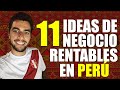 💡 11 Ideas de Negocios Rentables en PERÚ este 2020