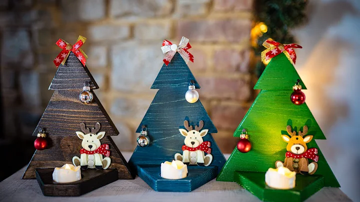 ADORABLE Wooden Christmas Tree. Easy to Make.