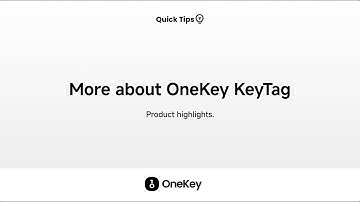 More about OneKey KeyTag #bitcoin #crypto #wallet