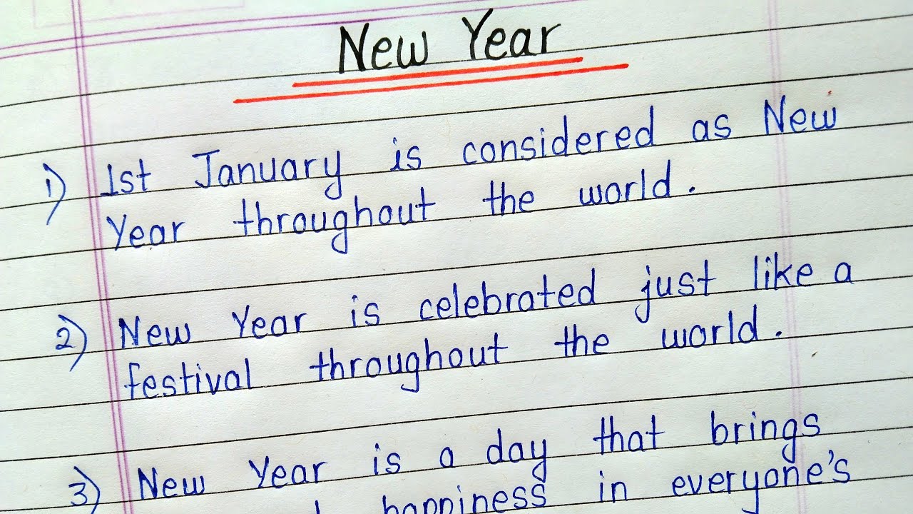 essay on new year in english