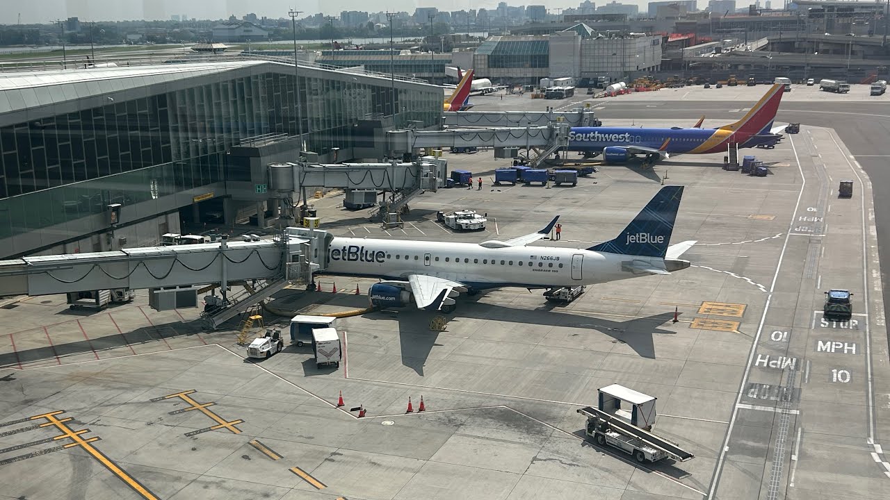 JetBlue On Board Embraer E190 Flight B6 2310 Nonstop From NYCLGA To