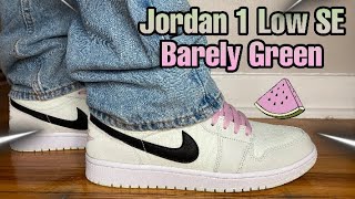 barely green jordan low