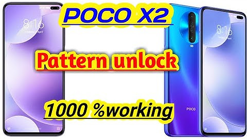 Poco x2 hard reset, poco x2 pattern unlock