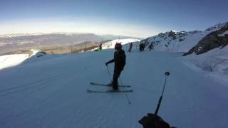 On Dévale Les Pistes Noires De La Station Ski Station Des 7 Laux.
