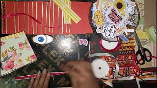 Process video of Cake Slice Scrapbook Album| tutorial for Beginners 🎁 |Handy Mandy official
