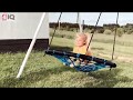 Video: Šūpoles "Stārķa ligzda" 120 cm (melnas)
