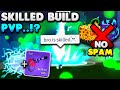 I used a skilled build to bounty hunt with in pvp blox fruits