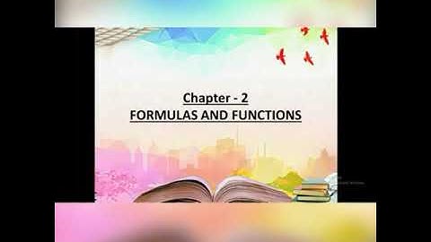 Class 7 Formulas and Functions chapter - 3 part 1