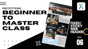 Axure RP: Beginner to Master 06(How to create a Fixed/ Sticky website header)