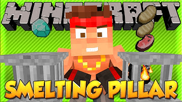 MEET The Smelting and Show-off Pillars! | Minecraft Crafting Pillar Mod!