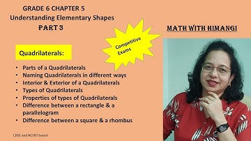 Quadrilaterals: Exploring Parts, Types, and Properties | Chapter 5 - Understanding Elementary Shapes