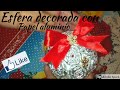 🎀 Esfera navideña con papel aluminio || manualidades 2020