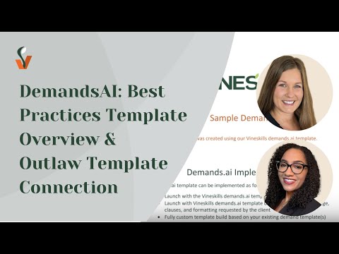 DemandsAI: Best Practices Template Overview  & Outlaw Template Connection