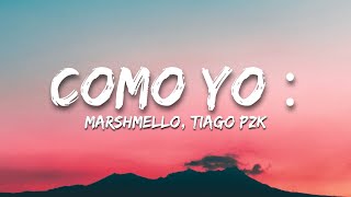 Marshmello, Tiago PZK - Como Yo : (Letra/Lyrics)