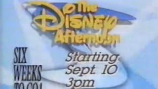 The Disney Afternoon Promo August 1990
