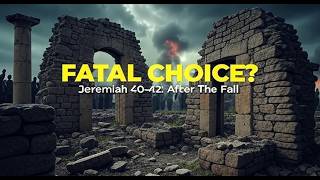 Jerusalem DESTROYED: The Survivors' TERRIFYING Choice (Jeremiah 40-42 Deep Dive)