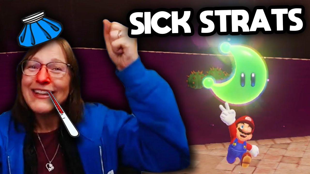 Even when sick, SmallAntMom is still a gamer