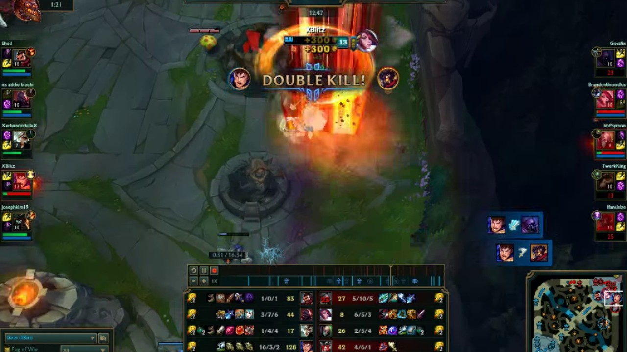 QUADRAKILL GAREN URF FULL CRIT