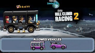 Hill Climb Racing 2 - BUS & RALLY ARE THE BEST IN MOON JUMP screenshot 4