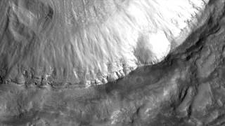 Curiosity and anomalous crater in mars