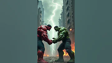 Red Hulk VS Green Hulk 