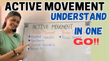 Active movement in exercise therapy | TYPES | FREE EXERCISES | physiotherapy