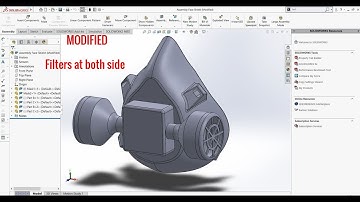 Face Mask (Modified) l Assembly l Solidworks Tutorial