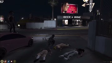 RUST vs Vagos fight inside Jamestown (Multipov) | Nopixel GTA RP