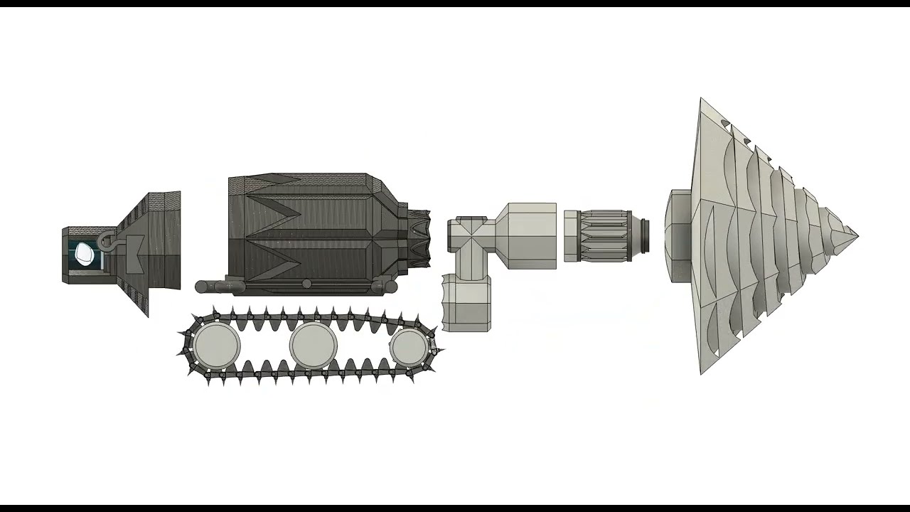 Ice Drilling Robotic Assembly