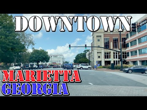 Marietta - Georgia - 4K Downtown Drive