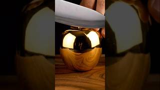 Super Satisfying Golden Apple Cutting ASMR 🍏✨ | Relaxing Sharp Sounds