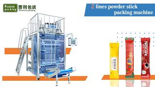 8 lanes stick packing machine High Speed Multi lane Powder Stick Packing Machine