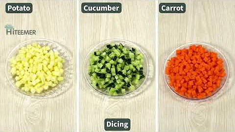 Hiteemer 3 in 1 Electric Vegetable Chopper, Multifunctional Chopper Vegetable Cutter Slicer Dicer