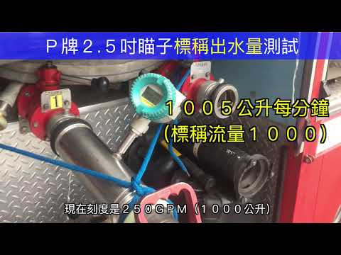 水源供應 Water Supply and Pumping Ep.2瞄子流量測試 Taiwan's Nozzle Flow Test