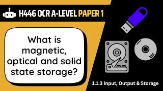 Storage Devices | 1.3b | OCR A-Level Computer Science