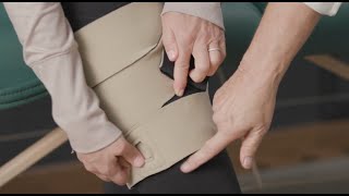 Putting on your SiennaWrap Thigh Compression Wrap Wealth