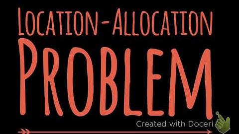 IE132 - Location-Allocation