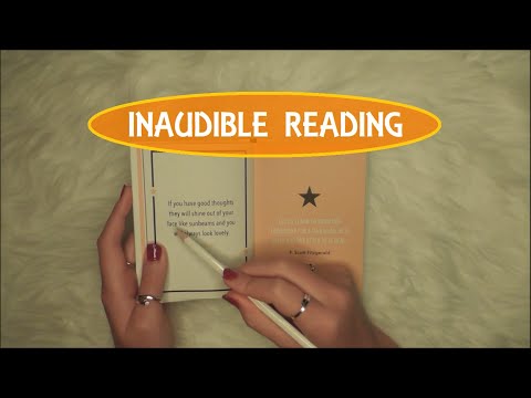 ASMR - TINGLY INAUDIBLE READING AND PAGE TURNING
