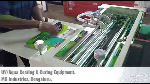 UV / Aqua Coating & Curing Machine