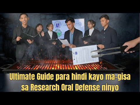 Thesis Defense na ba? Kung ayaw ninyong ma-gisa sa Panelist panoorin ninyo ito