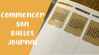 Commencer son Bullet journal 📔 | mise en place du « futur log » | les deux premières pages