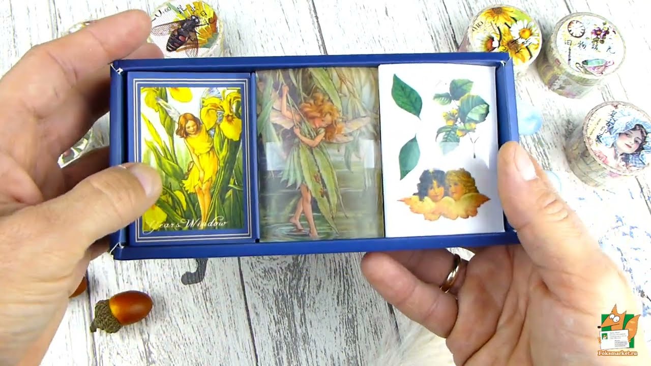 Набор наклеек: Лесные феи и ангелы, блокнот.