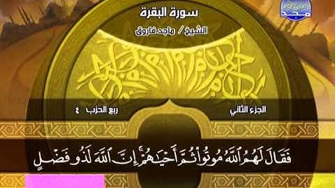 سورة البقرة 222 الى 252 ــ ماجد فاروق