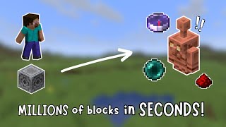 The BEST Transportation in Minecraft | Copper Golem Wireless Redstone Teleportation