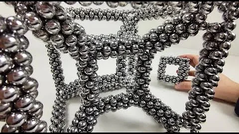 Hypercube out of Magnets   Magnetic Games Full HD