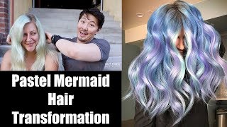 Pastel Mermaid Hair Transformation