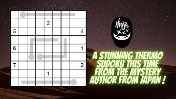 A beautifully designed thermo sudoku !