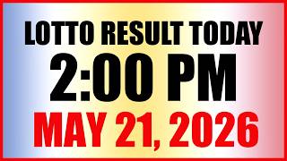 Lotto Result Today 2pm Draw May 21, 2026 Swertres Ez2 PCSO
