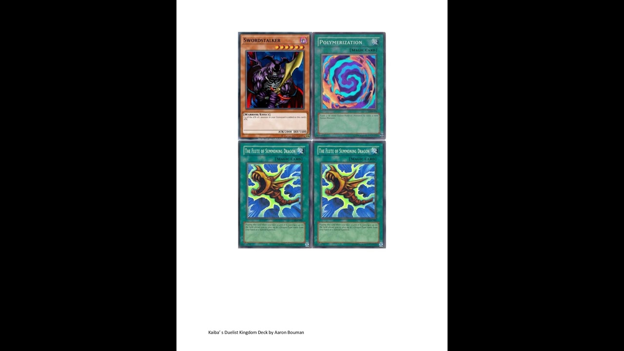 Seto Kaiba’s Ultimate Duelist Kingdom Blue Eyes White Dragon Deck